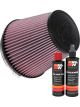 K&N Air Filter RU-1042 + Recharge Kit