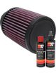 K&N Air Filter RU-1460 + Recharge Kit