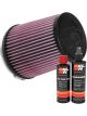 K&N Air Filter RU-4550 + Recharge Kit