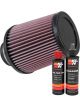 K&N Air Filter RU-4870 + Recharge Kit