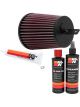 K&N Air Filter SU-4002 + Recharge Kit