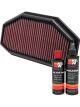 K&N Air Filter TB-1011 + Recharge Kit