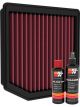 K&N Air Filter TB-9020 + Recharge Kit