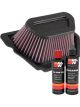 K&N Air Filter YA-1015 + Recharge Kit