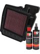 K&N Air Filter YA-1611 + Recharge Kit