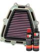 K&N Air Filter YA-4514XD + Recharge Kit
