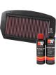 K&N Air Filter YA-6004 + Recharge Kit