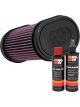 K&N Air Filter YA-7008 + Recharge Kit