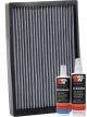 K&N Cabin Air Filter VF1015 + Recharge Kit