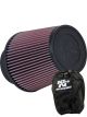 K&N Round Tapered Clamp-On Air Filter RE-0950 + Filter Wrap