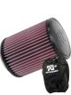 K&N Round Clamp-On Air Filter RU-2820 + Filter Wrap