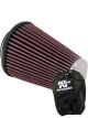 K&N Oval Straight Clamp-On Air Filter RC-3680 + Filter Wrap