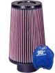 K&N Clamp-On Round Tapered Air Filter RU-5122 + Filter Wrap