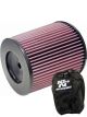 K&N Clamp-On Round Tapered Air Filter RC-5142 + Filter Wrap