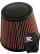 K&N Clamp-On Round Tapered Air Filter RU-5172 + Filter Wrap