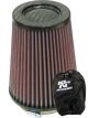 K&N Round Tapered Air Filter - Carbon Fiber Top RP-4980 + Filter Wrap