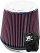 K&N Clamp-On Round Tapered Air Filter RF-1014 + Filter Wrap