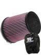 K&N Universal Clamp-On Air Filter RU-4550 + Filter Wrap
