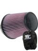 K&N Universal Clamp-On Air Filter RU-1032 + Filter Wrap