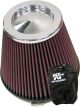 K&N Round Tapered Clamp-On Air Filter RF-1042 + Filter Wrap