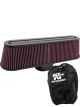 K&N Air Filter w/ Carbon Fiber Top and Base RP-5135 + Filter Wrap