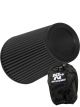 K&N Universal Clamp-On Air Filter RU-3107HBK + Filter Wrap
