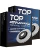 2 x Top Performance X Drilled Slotted Disc Brake Rotor 302.9mm TD505XSR TD505XSL
