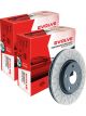 2 x Bremtec Evolve Disc Brake Rotor 330mm BDR2354LEV BDR2354REV