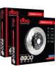 2 x DBA 5000 Curved Disc Brake Rotor Black 367mm DBA52066BLKCSR DBA52066BLKCSL