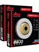 2 x DBA 5000 Cross-Drilled Slotted Disc Brake Rotor Black 390mm DBA52068BLKLXD DBA52068BLKRXD