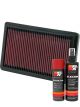 K&N Air Filter 33-2005 + Aerosol Recharge Kit