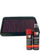 K&N Air Filter 33-2009 + Aerosol Recharge Kit
