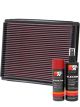 K&N Air Filter 33-2015 + Aerosol Recharge Kit