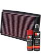 K&N Air Filter 33-2029 + Aerosol Recharge Kit