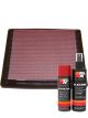 K&N Air Filter 33-2033 + Aerosol Recharge Kit