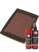 K&N Air Filter 33-2037 + Aerosol Recharge Kit