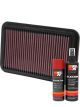 K&N Air Filter 33-2041-1 + Aerosol Recharge Kit