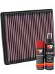 K&N Air Filter 33-2044 + Aerosol Recharge Kit