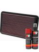 K&N Air Filter 33-2052 + Aerosol Recharge Kit