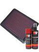 K&N Air Filter 33-2057 + Aerosol Recharge Kit