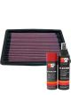 K&N Air Filter 33-2063-1 + Aerosol Recharge Kit
