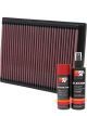 K&N Air Filter 33-2070 + Aerosol Recharge Kit