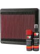 K&N Air Filter 33-2081 + Aerosol Recharge Kit