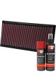 K&N Air Filter 33-2084 + Aerosol Recharge Kit