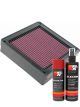 K&N Air Filter 33-2105 + Aerosol Recharge Kit