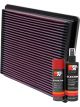 K&N Air Filter 33-2112 + Aerosol Recharge Kit