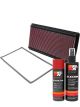 K&N Air Filter 33-2118 + Aerosol Recharge Kit