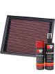 K&N Air Filter 33-2119 + Aerosol Recharge Kit