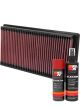 K&N Air Filter 33-2123 + Aerosol Recharge Kit