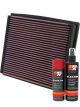 K&N Air Filter 33-2125 + Aerosol Recharge Kit